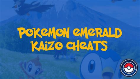 pokemon emerald kaizo cheats.